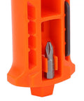Ace The Install With This Game Changer Door Lock Jig Featuring Reversible Square And Round Blades Plus A Heavy Duty Top Chisel for easy storage of drill bit.