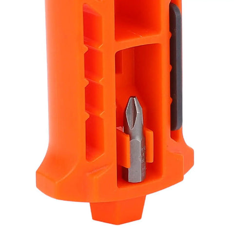 Ace The Install With This Game Changer Door Lock Jig Featuring Reversible Square And Round Blades Plus A Heavy Duty Top Chisel for easy storage of drill bit.
