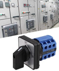 Heavy Duty Universal Changeover Selector Switch For Power Transfer, Two Position, Twelve Terminals, 380V 25A Rotary Cam Switch