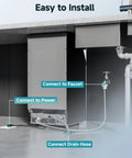 Crystal Clear Ice Cube Bar Grade Commercial Ice Maker 120 Lbs Per Day Stainless Steel Under Counter Freestanding Ice Machine installation