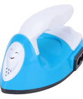 Fabater Mini Heat Press Machine With 1.5 Min Fast Preheat And Constant 180C Temp for DIY projects in blue and white color.