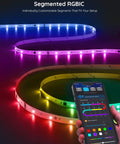Govee RGBIC LED strip lights, 16.4 ft, color-changing, Bluetooth app control with music sync
