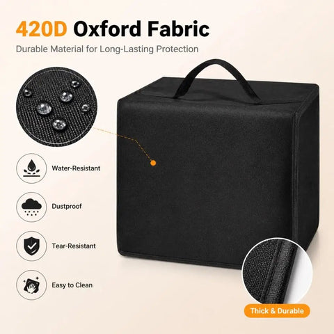 Water Resistant Coffee Maker Cover For Keurig K Mini And K15 2015 To 2026 With Dust Guard And Built In Storage Pocket on display