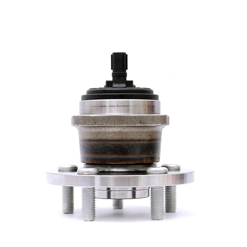 Front view of Rear Wheel Hub Bearing Assembly Set Of 2 For 2009-2018 Toyota Corolla And 2009-2014 Toyota Matrix FWD 1.8L 5 Lug Rear Hubs