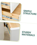 Plastic Drawer Slides Replacement Set White Bottom Mount Rails For Cabinets And Furniture showing simple structure and sturdy materials