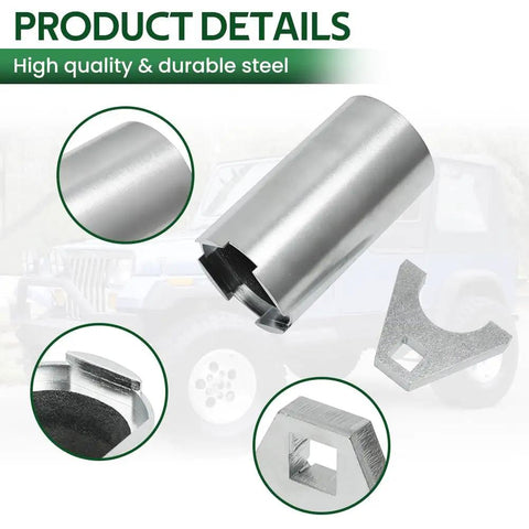 Heavy Duty Hydroboost Socket Kit For Knocking Out Big Four Point Nuts showing durable steel tools for Jeep CJ YJ TJ installations.