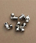 Metal Cardan Joint Gimbal Coupling Shaft For Motor Connector Universal Joint Model Part Fits 2.3-3mm Hole Size in silver finish.