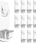 Clear Plastic Shelf Clips 40 or 50 Piece Set self locking cabinet support pegs, durable for 1/4 inch holes, front view