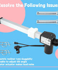Power Recliner Actuator Motor Replacement For RMT R8121 R812101150228, shown with components and issues resolved