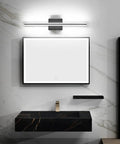24 Inch Dimmable Black LED Vanity Light For Bathroom Over The Mirror, Modern Vanity Lighting Fixture for Makeup