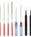 Pro 23 Piece Model Tools Kit For Gundam And Car Model Building Craft Set With precision files, screwdrivers, and tweezers