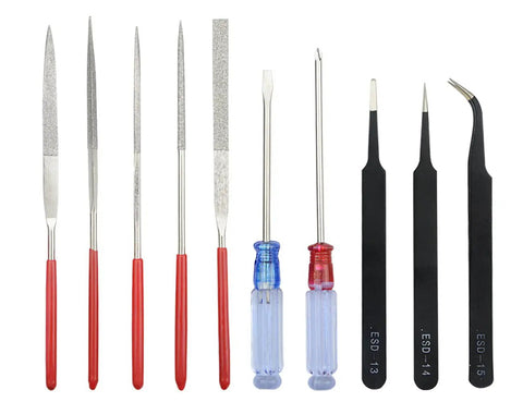Pro 23 Piece Model Tools Kit For Gundam And Car Model Building Craft Set With precision files, screwdrivers, and tweezers