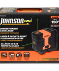 3 Dot Green Laser Level Self Leveling Kit With Magnetic Base Floor Mount And Hard Case For All Day Jobsite Use GreenBrite Technology 150 Ft Range IP64 Dust And Water Resistant Long Battery Life, boxed