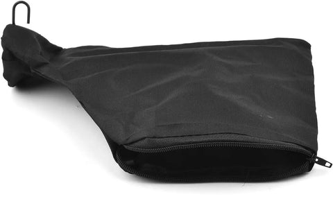 Heavy Duty Table Saw Dust Collection Bags With Secure Zipper Lock And Reinforced Steel Wire Collar Easily Adjusts To Fit Standard Shop Vacuum Hoses Top Tier Gear 2 Pack, showing black textile material.