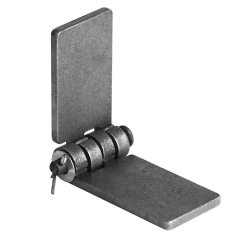 Four Pack Weld On Butt Hinges Heavy Duty Weldable Trailer Gate Hinges Seven And A Half Inches Long One And Seven Eighths Inches Wide Quarter Inch Thick Natural Finish 220 Lbs Per Pair Pin Diameter Three Eighths Inch, weld-on steel hinge