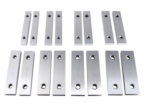 Precision Machinist Parallel Sets Eight Pairs One Half Inch Thick Six Inch Long Alloy Steel Parallels For Layout And Setup Pro Grade Tooling With Five Sixteenths Inch Holes And Three Eighths Inch Holes EG06 0428
