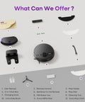 Image displaying components of Boss Level Robot Vacuum And Mop Combo with 7000Pa Suction, Lidar Navigation, including remote, charging dock, and extra brushes.
