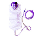 1200 Milliliter Gravity Drip Bag With Large Bore Regulator And Tube Reusable Nutrition Bag For Medical Caregiving Empty Fluid Not Included