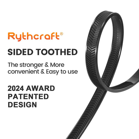 Tough As Nails 12 Inch V Shaped Toothed Double Sided Cable Ties With 200 Lbs Tensile Strength For Indoor Outdoor Use Extra Large Nylon Tie Wraps Adjustable Patented Design 80 Pack Black