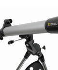 70mm Telescope With Phone Adapter Carbon Fiber Body Silver Finish For Epic Moon And Planet Views Includes Two Plossl Eyepieces