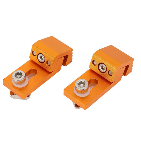 Upgrade your CNC game with these badboy 2pcs Aluminum Tiger Claw Side Clamps, orange aluminum, ideal for 3018 routers.