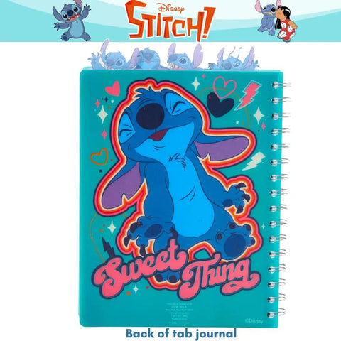 Back of Stitch Tab Journal Spiral Notebook Set With Ballpoint Pen And Sticky Tabs And Totally Colorful Section Dividers 80 Sticky Note Tabs