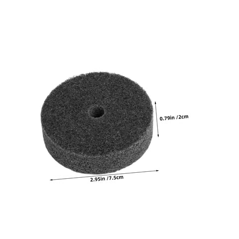 Six Piece Nylon Buffing Wheel Set With 10mm Hole Super Fast Cut For Bench Grinder Steel Copper Aluminum Car Polishing And Surface Restorations, 75mm wheel with 10mm hole.