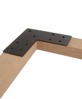 Four Pack Tough As Nails Heavy Duty L Brackets Corner 90 Degree Right Angle Steel Shelf Cabinet Support For Wood Furniture Repair