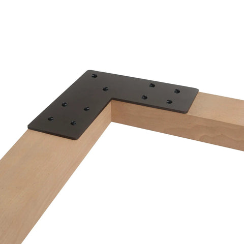 Four Pack Tough As Nails Heavy Duty L Brackets Corner 90 Degree Right Angle Steel Shelf Cabinet Support For Wood Furniture Repair