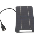 Your Go To Portable 5V 5W USB Solar Panel High Efficiency Monocrystalline Silicon Solar Charger with USB Output