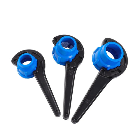 Heavy Duty Pe Water Pipe Quick Connector With Quick Shut Off Valve Durable Plastic Coupling Fittings For 20 To 50 Mm Tubing wrenches set