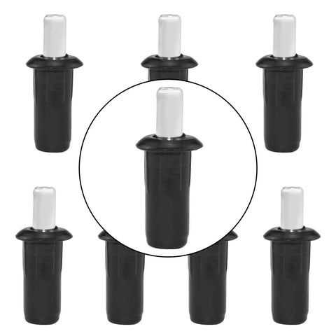 Heavy Duty Cabinet Door Repair Pins And Damper Replacement Clips With Retractable Shelf Support Brackets. Set of 8 plastic spring pins.