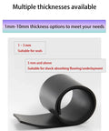 Heavy Duty Black Rubber Shop Mat For Machinery And Workbench Gear Oil Resistant Non Slip Base Pad with various thicknesses shown.