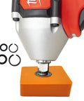 Heavy Duty 1/2 And 3/8 In Impact Wrench Retainer Rings With O Rings on installation tool with sealing rings and rubber stops.