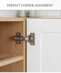 Nonstandard Angle Cabinet Door Hinge For Corner And Angled Frames Built From Cold Rolled Steel Kitchen Bath Hardware installed on cabinet