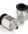 No Fuss Easy Push To Connect Fittings For 4mm Tube OD To M6 Thread Male Straight 0-145 PSI 32-140F Copper And Plastic Pneumatic Quick Connect