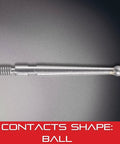 Carbide Contact Replacement For Precision Measuring Tools Pro And DIY Friendly Long Lasting 13 Sixteenth Inch Length Ball Diameter Point Zero Seven Eight Inch Ideal For Accurate Readouts PT23914 steel rod with ball end