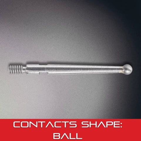 Carbide Contact Replacement For Precision Measuring Tools Pro And DIY Friendly Long Lasting 13 Sixteenth Inch Length Ball Diameter Point Zero Seven Eight Inch Ideal For Accurate Readouts PT23914 steel rod with ball end