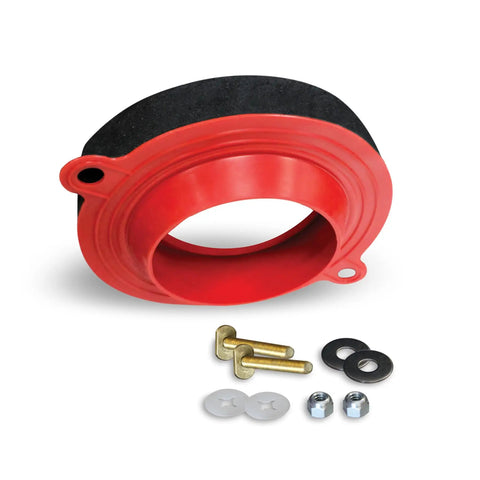 No Wax No Mess Toilet Seal With Hardware Universal Fit For All Flanges And Floor Heights Easy Install Leak Proof Toilet Bowl Ring