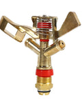 Premium Brass 360 Degree Rotating Lawn Sprinkler System Kit For Automatic Watering With Drip Irrigation Compatibility close-up view