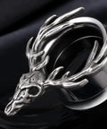 Dope Double Flared Ear Gauges 00G 10Mm Wearable Part 10Mm 12Mm Flared Ear Tunnels Stainless Steel Flesh Expander Piercing Stretchers Earrings Gift Box Set For A Dope Pair with antler design.