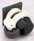 Four Piece Leveling Casters For Workbenches With Nylon Wheels And Rubber Feet Retractable Caster Set Load Up To 2200 Lbs Each Easy Height Adjustment With Knob