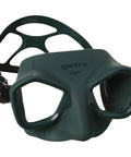 Go To Viper Mask For Freediving And Spearfishing With Low Volume Design Wide Field Of View Fog Resistant Silicone Skirt Green Black