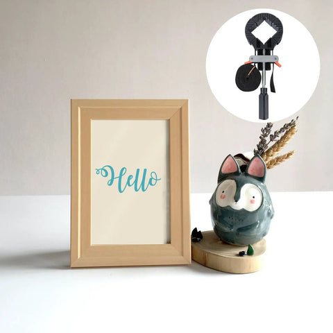Right Angle Strap Clamp For Quick Tension And Frame Holding Handy Woodworking Corner Clamp For 4 Picture Frames 90 Degree Clip One Hand Operation Durable Plastic Corner Clamp For Tight Even Bonding
