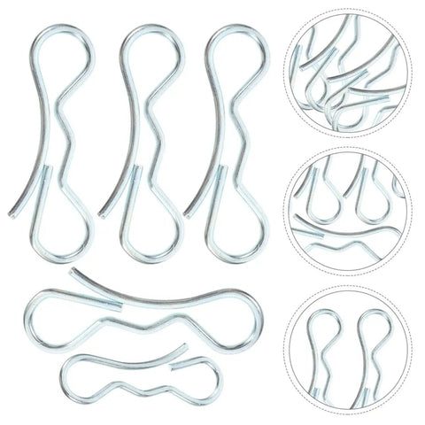 Bow Tie Lock Cotter Pins And Deck Clip Fasteners Assortment Kit For Heavy Duty Trailer Hitches Lawn Mowers And Truck Deck Systems