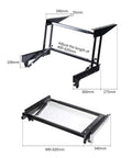 One Piece Folding Lift Hinge With Air Spring Mechanism Drops Like Butter built from cold rolled steel, adjustable lengths 480-820mm.