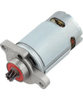 Heavy Duty 21V Reciprocating Saw Motor Replacement featuring eight tooth gear drive and solid copper windings, compact design.