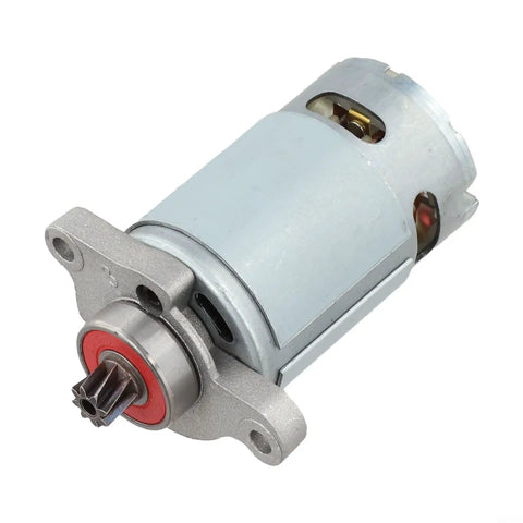 Heavy Duty 21V Reciprocating Saw Motor Replacement featuring eight tooth gear drive and solid copper windings, compact design.