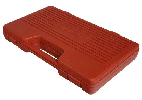 Red blow mold carry case for Master Bit Set 208-Piece Kit With Standard And Deep Bits, S2 Steel, Heavy Duty Pro Grade Bit Set