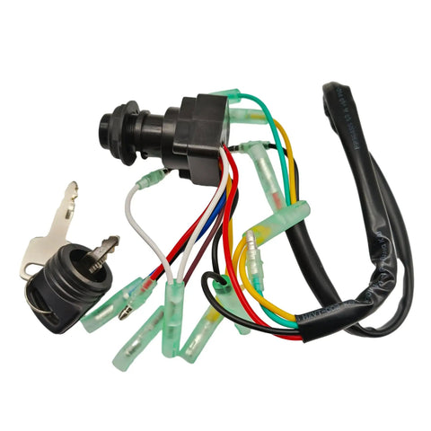 Ignition Main Key Switch Assembly For Yamaha Outboard Remote Control Box Replacement Part For 2 Stroke And 4 Stroke Motors